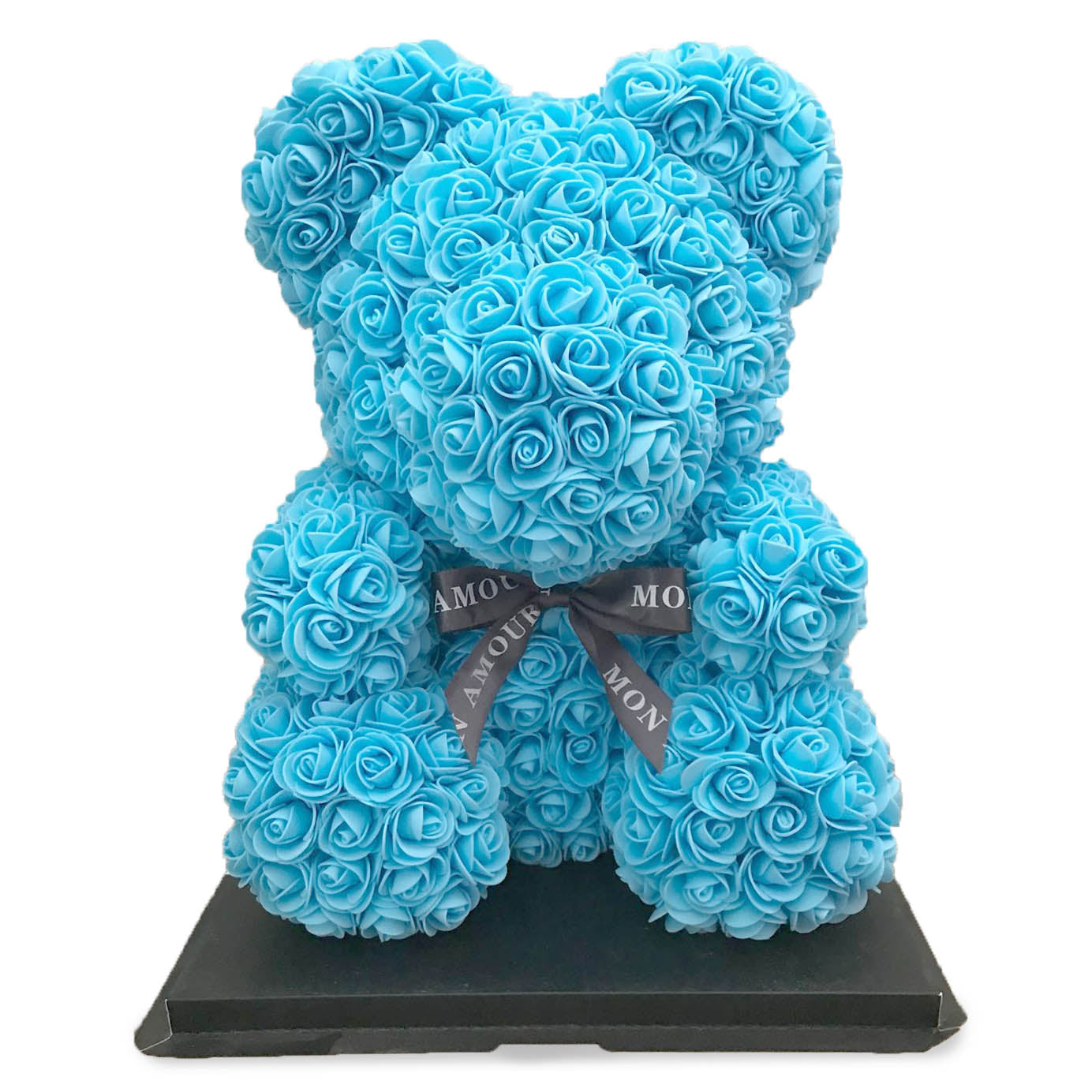 Luxury, Black, Bear, Collection, Sky Blue, Collector series, cute, elegant, gift idea, Mon Amour