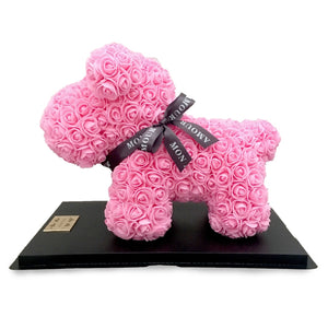 Mon Amour, Roses, Puppy Collection, puppy, Dog, Blue roses, home decor, For Her, pink, Cute